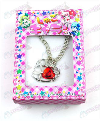 Accessoires Shugo Chara! de collier de coeur (rouge)