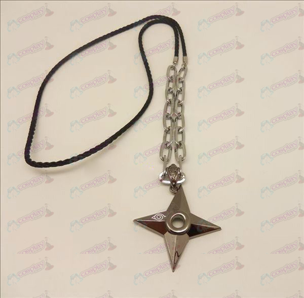 D Naruto fléchettes punk, long collier (couleur des armes à feu)