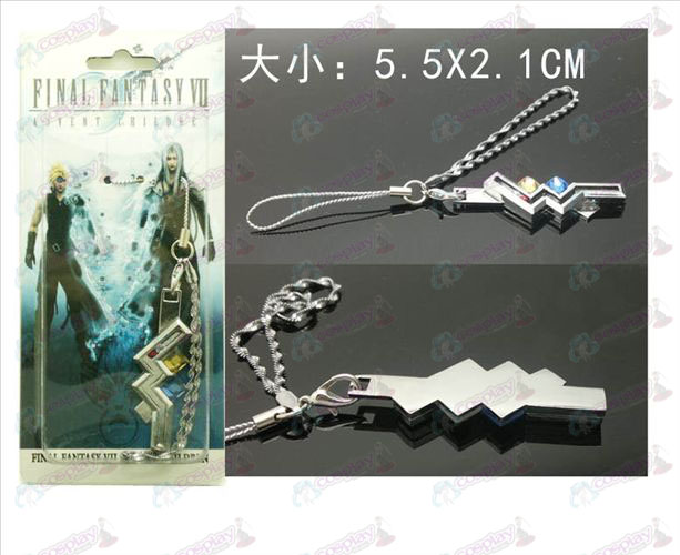 Accessoires Final Fantasy13 Tonnerre téléphone machine pendentifs corde