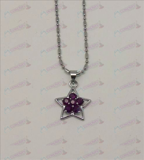 Blister Accessoires Lucky Star collier de diamant (Violet)