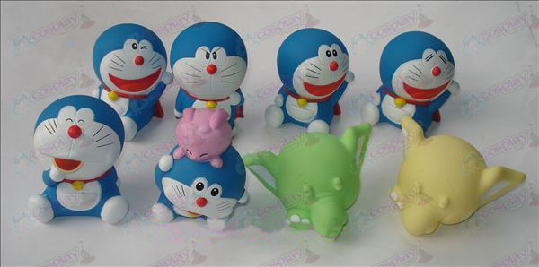 Huit Doraemon poupée (sans boîte)