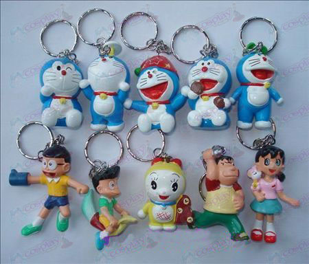 10 porte-clés poupée Doraemon