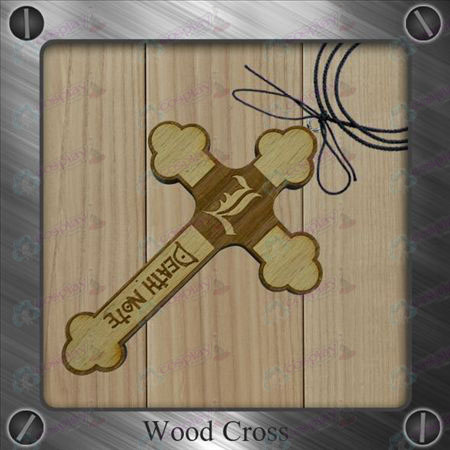 Accessoires Death Note-L drapeau collier en bois de croix