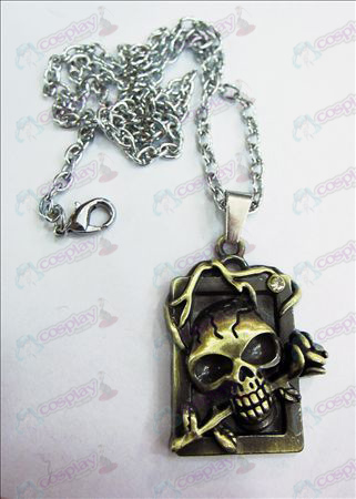 Accessoires Death Note Marque tridimensionnelle crâne bandeau carré collier de diamants (bronze)