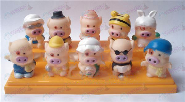 10 poupée en plastique étang de cochon McDull
