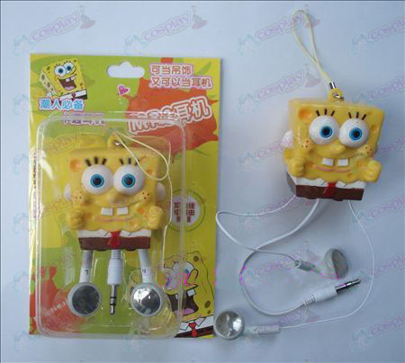 SpongeBob SquarePants accessoires rétractable écouteurs MP3 (a)