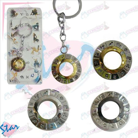 Douze constellations accessoires Turn Key Chain