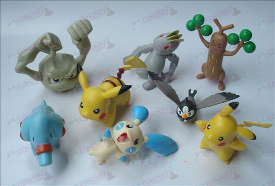 Véritable huit Accessoires Pokemon Doll (7-9cm)