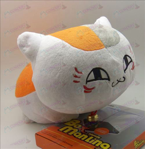 Le Livre des Amis d'accessoires gros chat blanc de Natsume couché poupées en peluche (40cm