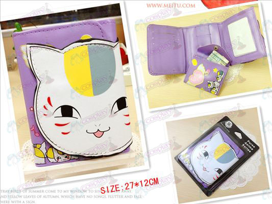 Le livre de Natsume des Amis accessoires professeur portefeuille en vrac de chat (les yeux ouverts)