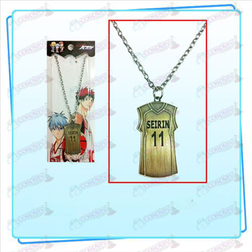Taches solaires basket maillot n ° 11 collier (bronze)