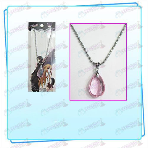 Épée Art en ligne d'accessoires Yui coeur collier en cristal (rose)