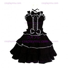 Tailor-made Black Gothic Lolita Déguisements Cosplay
