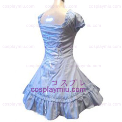 Classic Double Hemlines Blue Dress Lolita Déguisements Cosplay