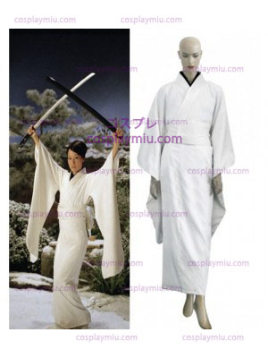 White Kill Bill O-Ren Ishii Kimono Déguisements Cosplay