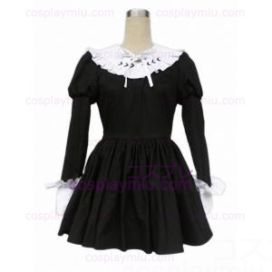 Black School Uniform Cotton Polyester Déguisements Cosplay
