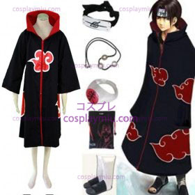 Naruto Akatsuki Itachi Uchiha Deluxe Déguisements Cosplay and Accessoires Set