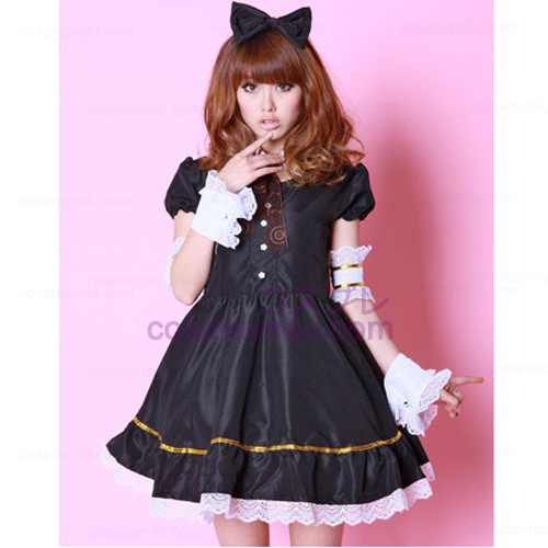 Black SD Doll Anime Cosplay Maid Outfit/ Maid Déguisements