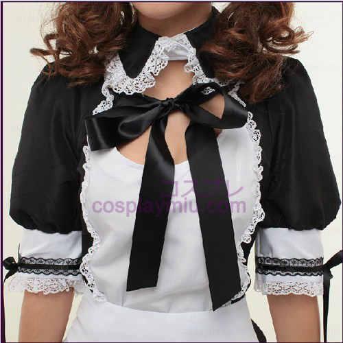 Black White Lovely and Dream Anime Cosplay Maid Déguisements