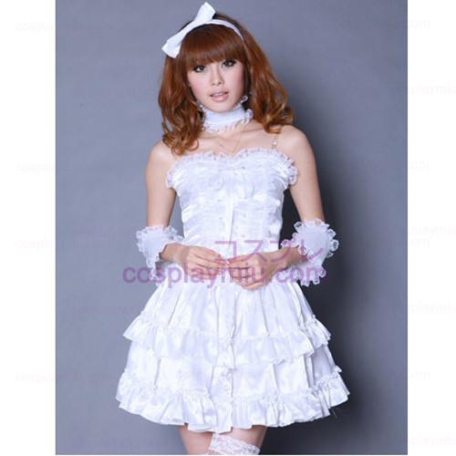 White Lolita Princess maid Déguisements