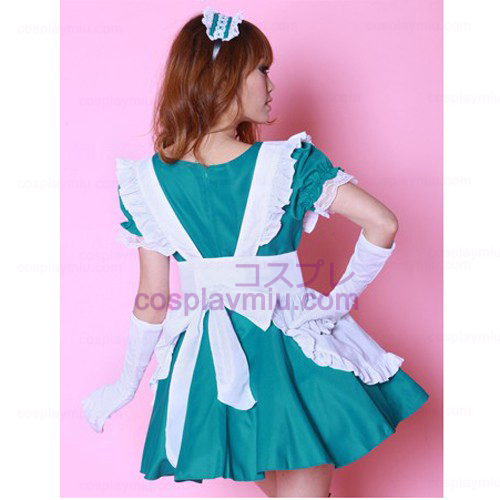 White Apron and Green Skirt Maid Déguisements