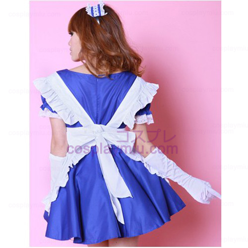 White Apron and Blue Skirt Maid Déguisements