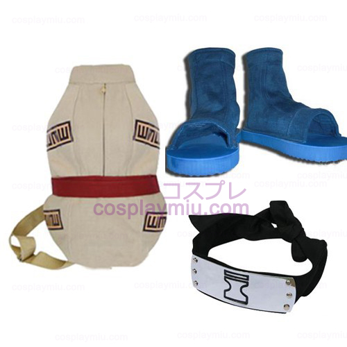Naruto Shippuden Gaara Red Déguisements Cosplay and Accessoires Set
