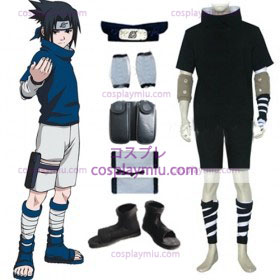 Naruto Sasuke Uchiha Black Déguisements Cosplay and Accessoires Set