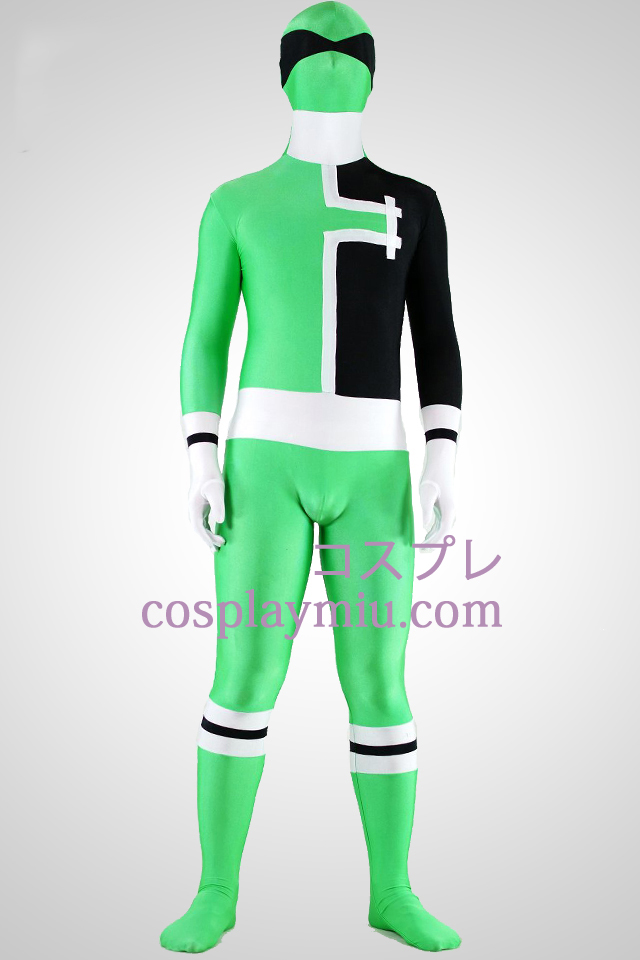 SPD Ranger Vert Lycra Spandex Zentai Suit Superhero