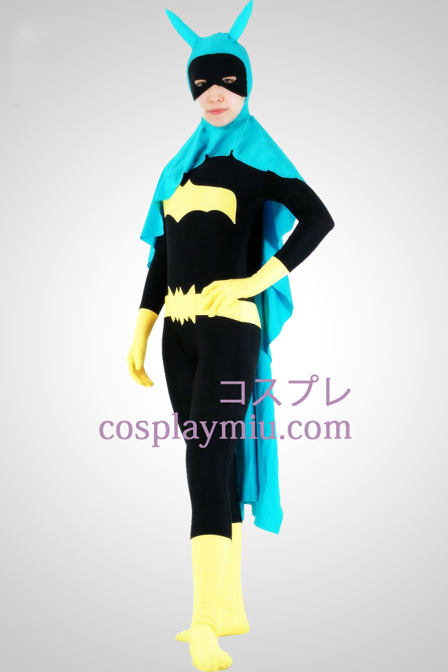 Bat Femme Lycra Superhero Zentai Suit Avec Cap