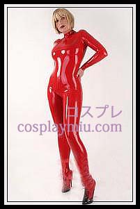 2012 nouveau rouge sexy Femme Cosplay Latex