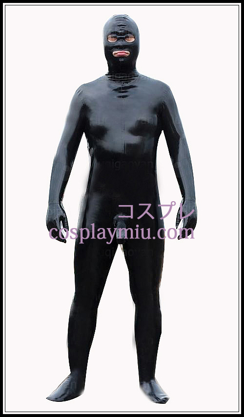 Brillant Costume Latex Body Full Black Homme