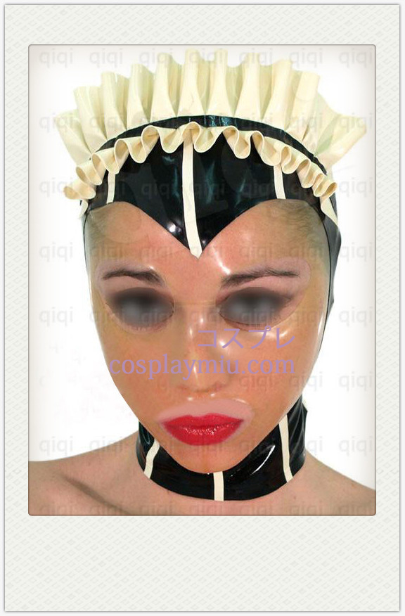 Classique Femme Cosplay Latex Masque avec le visage transparent