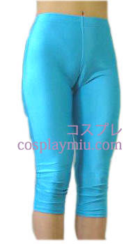 Pantalon bleu Femme Spandex Lycra Capris