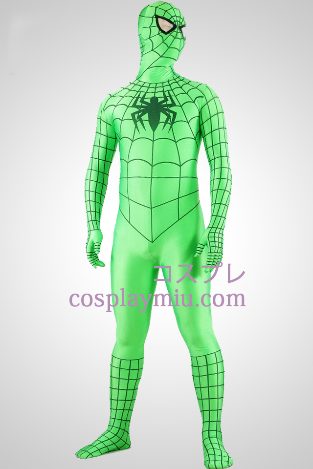 Vert Costume Spiderman Zentai Superhero