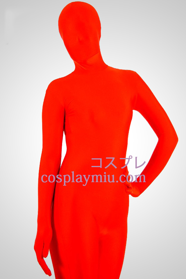 Rouge Lycra Spandex unisexe Zentai Suit