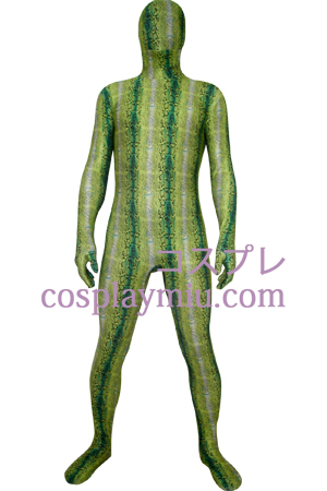 Costume vert numérique Tirages Lycra Zentai