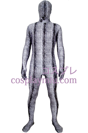 Gris Spandex Lycra Zentai Suit