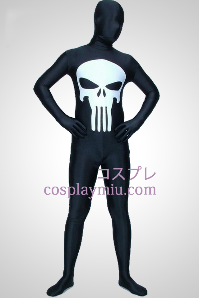 Noir Punisher Lycra Zentai Suit