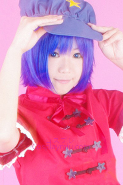 Touhou Project Miyako Yoshika bleu foncé perruque